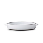 Set de 4 caractere cassolette ronde 14cm blanc cumulus